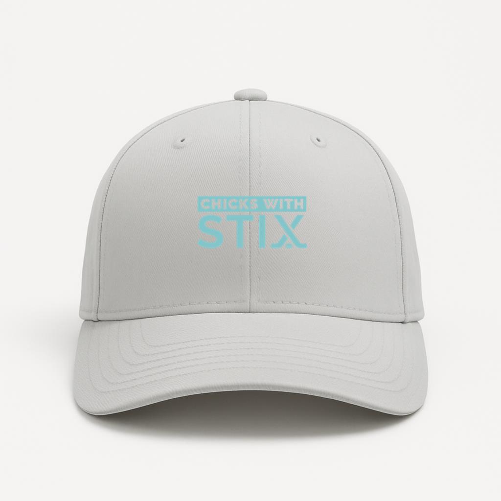 Chicks With Stix Quote Cut Out Baseball Cap