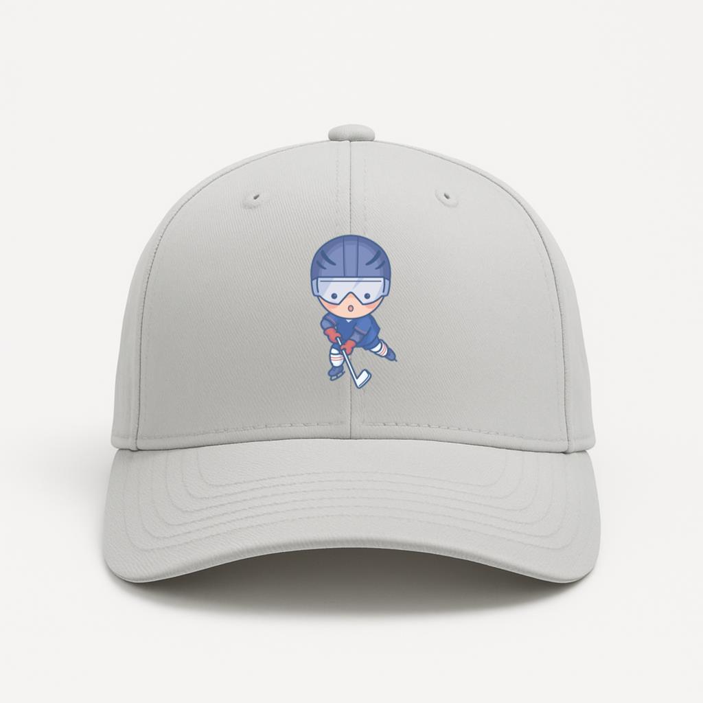 Cute Ice Hockey Player Baseball Cap