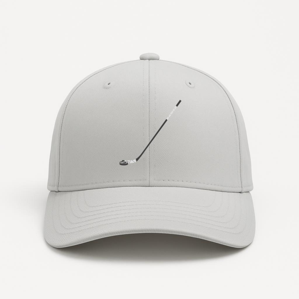 Flat Colored Ice Hockey Stick Baseball Cap