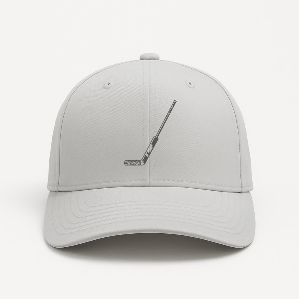 Flat Side Hockey Stick Baseball Cap