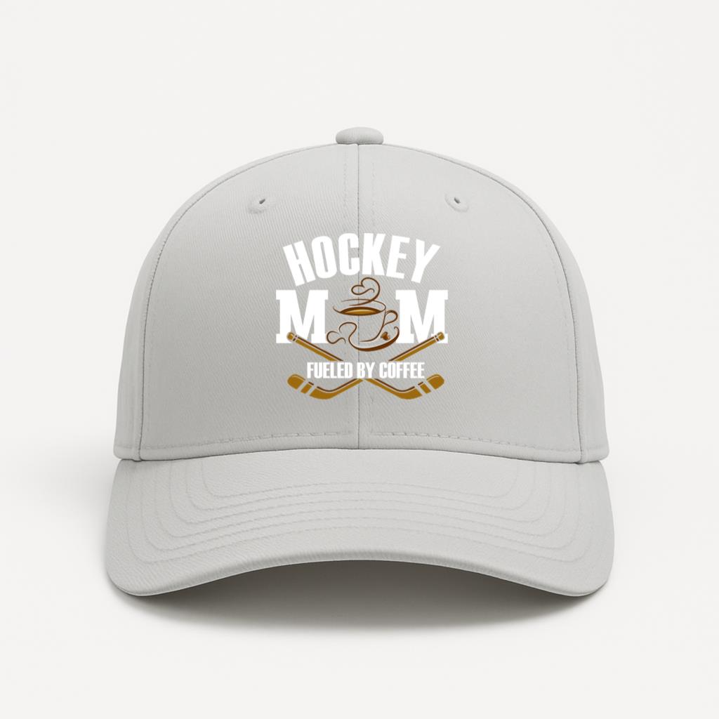 Hockey Fueled By Coffee Baseball Cap