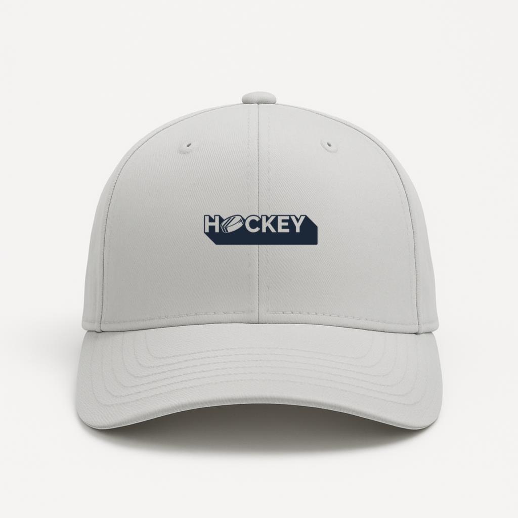 Hockey Label Cut Out Baseball Cap