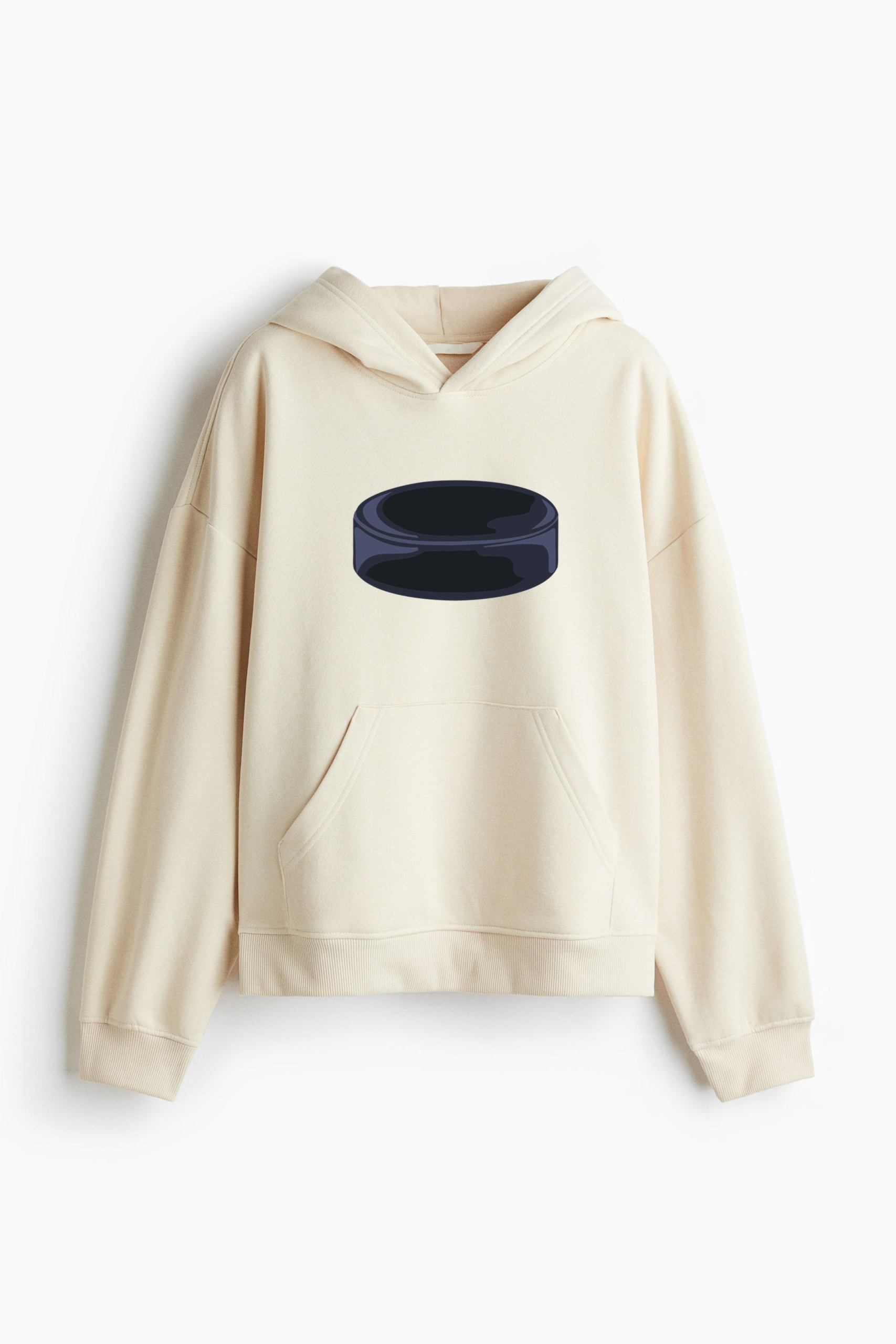 Hockey Puck Simple Illustration Classic Unisex Hoodie