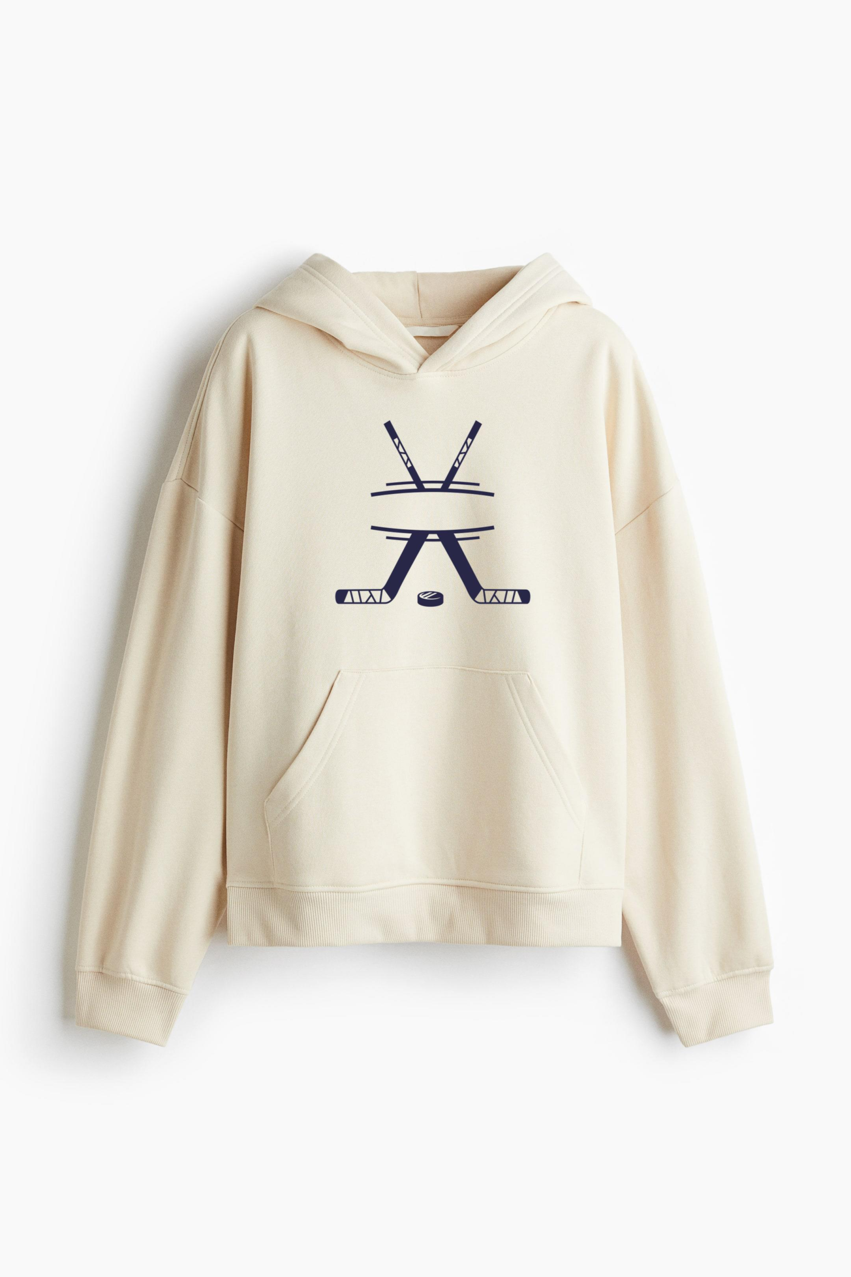 Hockey Sticks Label Cut Out Classic Unisex Hoodie