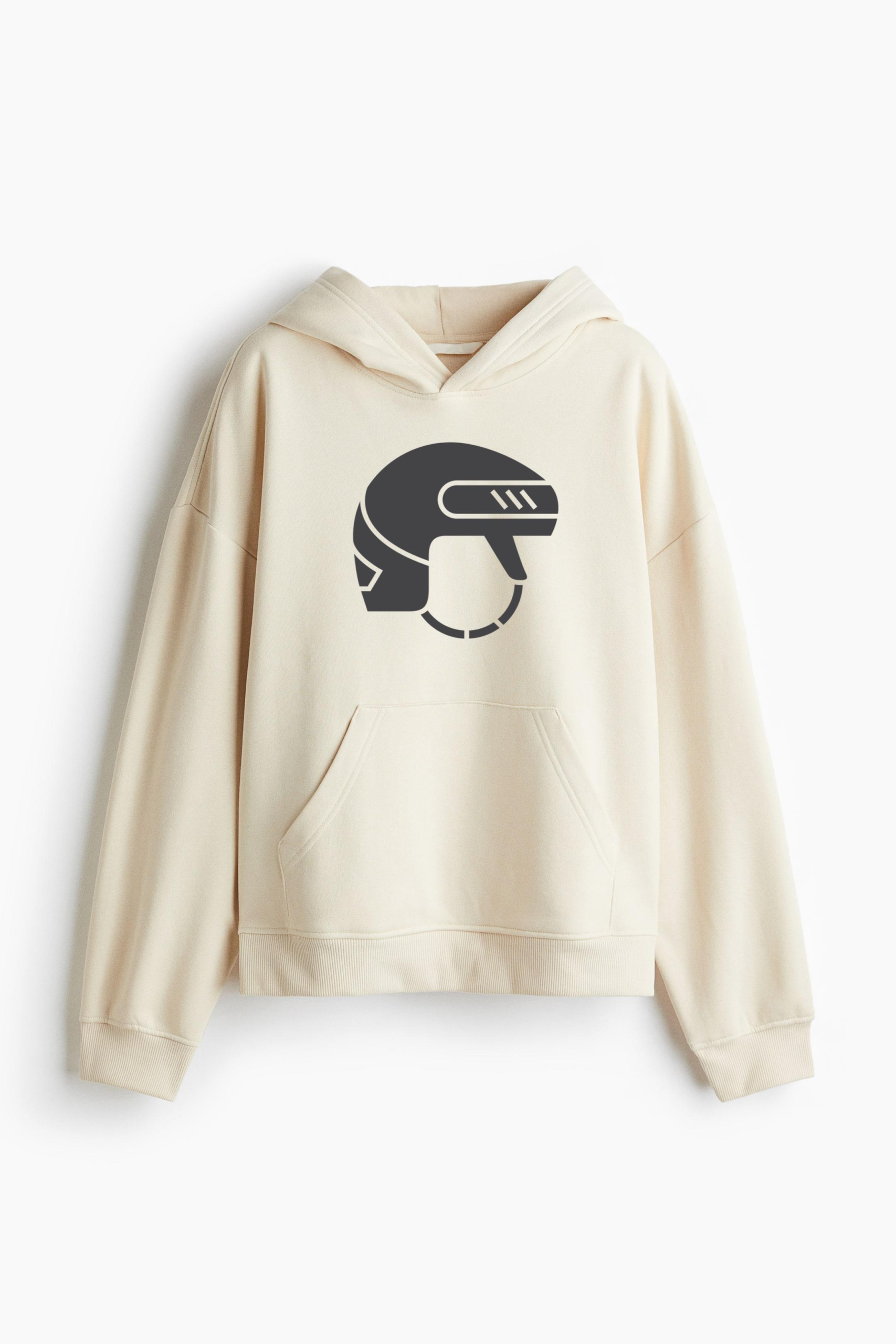 Ice Hockey Helmet Flat Icon Classic Unisex Hoodie