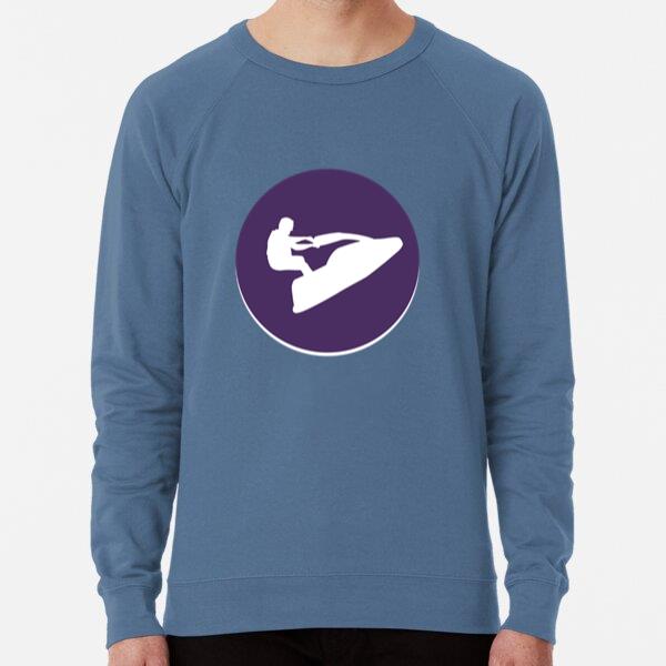 Jet Skiing Circle Icon Loose Fit Sweatshirt