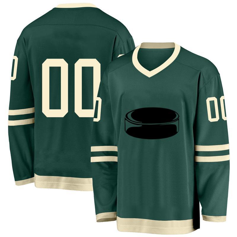 Simple Hockey Puck High Contrast Hockey Jersey