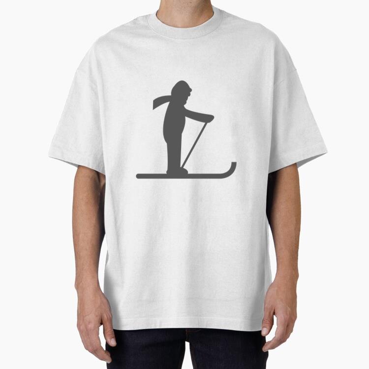 Skiing Icon Silhouette Classic Regular Fit T-Shirt