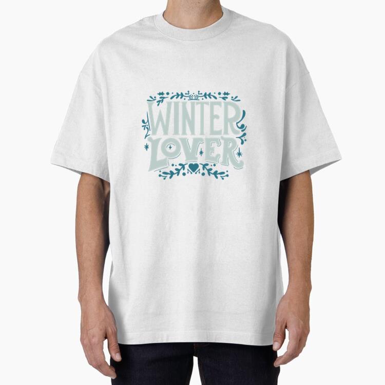 Winter Lover Ornate Label Classic Regular Fit T-Shirt